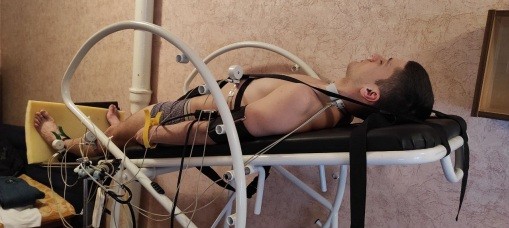 Лабораторія кровообігу (фрагмент дослідження при пасивній ортопробі)